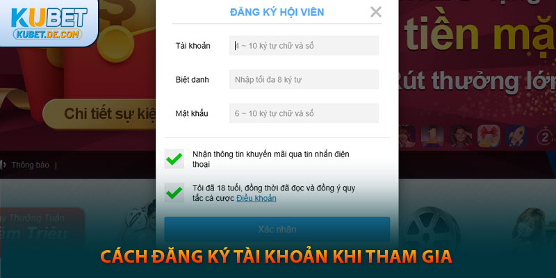 KUBET 🎖️ KU CASINO | LINK TẢI KU BET CHÍNH THỨC | +100K CHO THÀNH VIÊN MỚI 41 Cách đăng ký tài khoản khi tham gia kubet trên máy tính